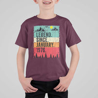 Personalized 1976 Birthday T Shirt For Kid Custom Date Vintage Retro 50th Birthday Gifts 50 Years Old