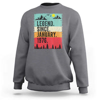 Personalized 1976 Birthday Sweatshirt Custom Date Vintage Retro 50th Birthday Gifts 50 Years Old