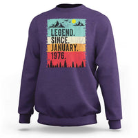 Personalized 1976 Birthday Sweatshirt Custom Date Vintage Retro 50th Birthday Gifts 50 Years Old
