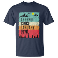 Personalized 1976 Birthday T Shirt Custom Date Vintage Retro 50th Birthday Gifts 50 Years Old