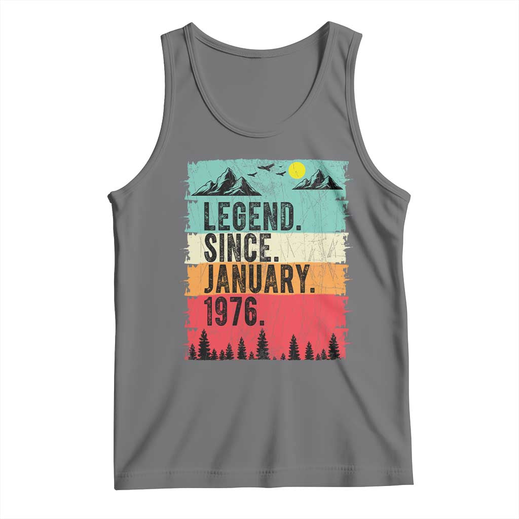 Personalized 1976 Birthday Tank Top Custom Date Vintage Retro 50th Birthday Gifts 50 Years Old