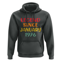 Personalized Legend Since 1976 Hoodie Custom Month Vintage Retro 50th Birthday Gifts 50 Years Old