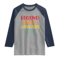 Personalized Legend Since 1976 Raglan Shirt Custom Month Vintage Retro 50th Birthday Gifts 50 Years Old
