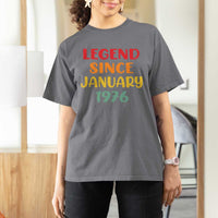 Personalized Legend Since 1976 T Shirt For Women Custom Month Vintage Retro 50th Birthday Gifts 50 Years Old