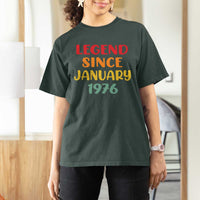 Personalized Legend Since 1976 T Shirt For Women Custom Month Vintage Retro 50th Birthday Gifts 50 Years Old