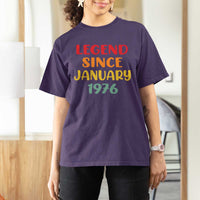 Personalized Legend Since 1976 T Shirt For Women Custom Month Vintage Retro 50th Birthday Gifts 50 Years Old
