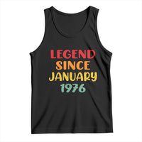 Personalized Legend Since 1976 Tank Top Custom Month Vintage Retro 50th Birthday Gifts 50 Years Old