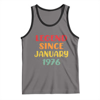 Personalized Legend Since 1976 Tank Top Custom Month Vintage Retro 50th Birthday Gifts 50 Years Old