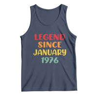 Personalized Legend Since 1976 Tank Top Custom Month Vintage Retro 50th Birthday Gifts 50 Years Old