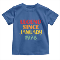 Personalized Legend Since 1976 Toddler T Shirt Custom Month Vintage Retro 50th Birthday Gifts 50 Years Old
