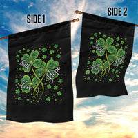 Four Leaf Clover Christian Garden Flag Irish Lucky Shamrock Faith Hope Love Religious