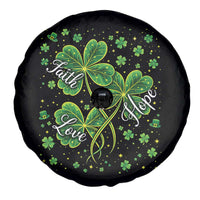 Four Leaf Clover Christian Spare Tire Cover Irish Lucky Shamrock Faith Hope Love Religious