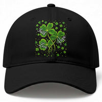 Four Leaf Clover Christian Baseball Cap Irish Lucky Shamrock Faith Hope Love Religious