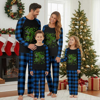 Four Leaf Clover Christian Plaid Pajama Set Irish Lucky Shamrock Faith Hope Love Religious