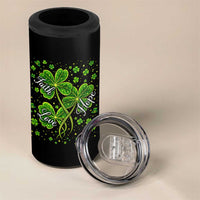 Four Leaf Clover Christian 4 in 1 Can Cooler Tumbler Irish Lucky Shamrock Faith Hope Love Religious