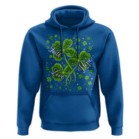 Four Leaf Clover Christian Hoodie Irish Lucky Shamrock Faith Hope Love Religious