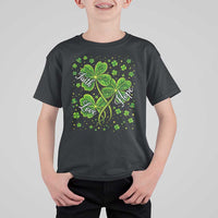 Four Leaf Clover Christian T Shirt For Kid Irish Lucky Shamrock Faith Hope Love Religious