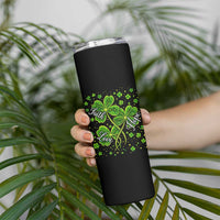 Four Leaf Clover Christian Skinny Tumbler Irish Lucky Shamrock Faith Hope Love Religious