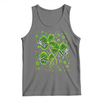 Four Leaf Clover Christian Tank Top Irish Lucky Shamrock Faith Hope Love Religious