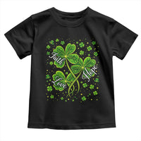 Four Leaf Clover Christian Toddler T Shirt Irish Lucky Shamrock Faith Hope Love Religious