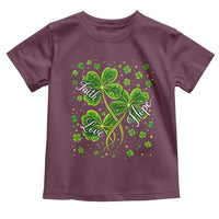 Four Leaf Clover Christian Toddler T Shirt Irish Lucky Shamrock Faith Hope Love Religious