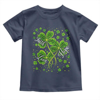 Four Leaf Clover Christian Toddler T Shirt Irish Lucky Shamrock Faith Hope Love Religious