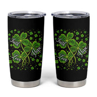 Four Leaf Clover Christian Tumbler Cup Irish Lucky Shamrock Faith Hope Love Religious