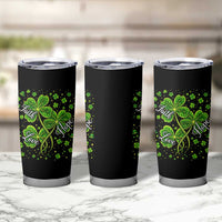 Four Leaf Clover Christian Tumbler Cup Irish Lucky Shamrock Faith Hope Love Religious