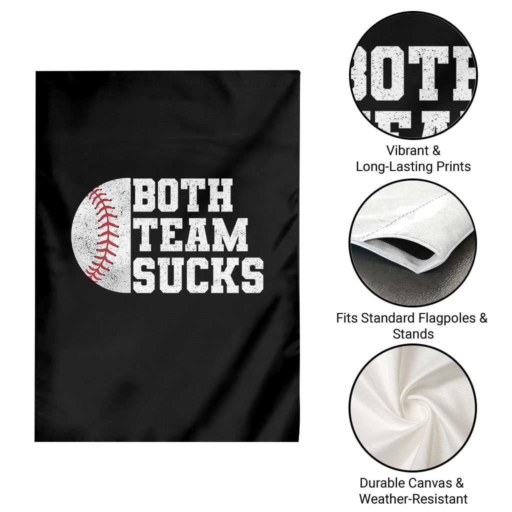 Funny Baseball Garden Flag Both Teams Sucks Meme