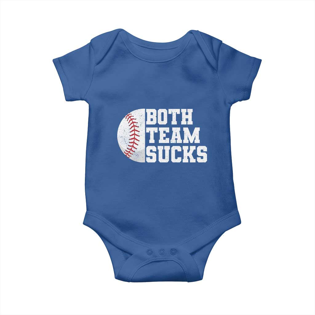 Funny Baseball Baby Onesie Both Teams Sucks Meme
