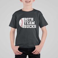 Funny Baseball T Shirt For Kid Both Teams Sucks Meme