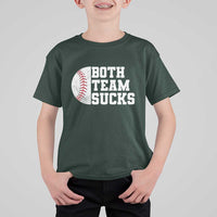 Funny Baseball T Shirt For Kid Both Teams Sucks Meme