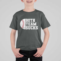 Funny Baseball T Shirt For Kid Both Teams Sucks Meme