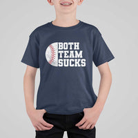 Funny Baseball T Shirt For Kid Both Teams Sucks Meme