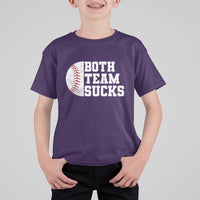 Funny Baseball T Shirt For Kid Both Teams Sucks Meme