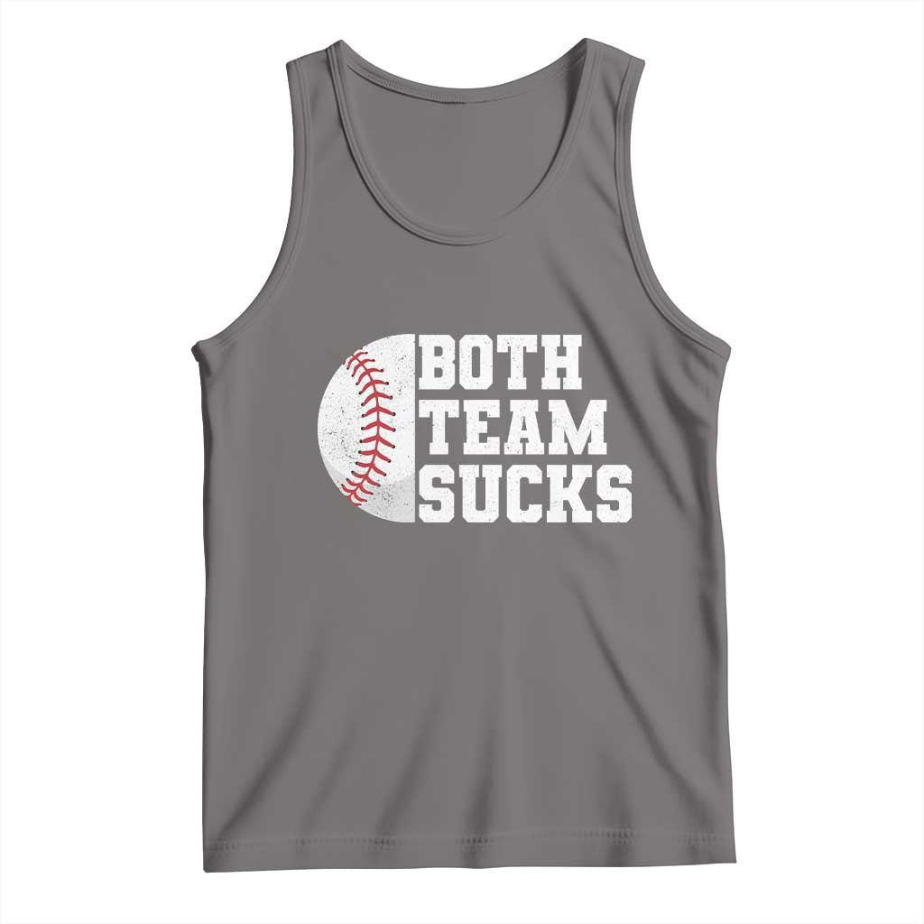 Funny Baseball Tank Top Both Teams Sucks Meme