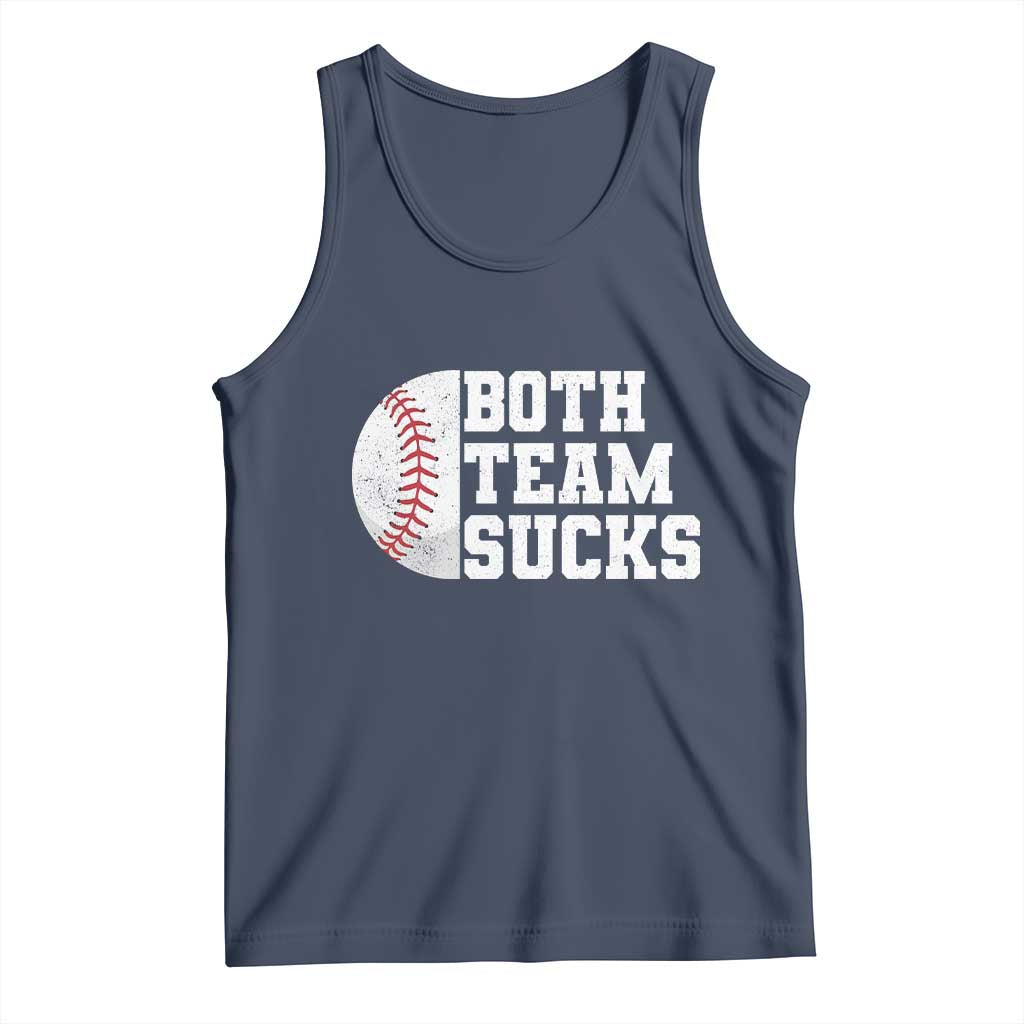 Funny Baseball Tank Top Both Teams Sucks Meme