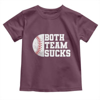 Funny Baseball Toddler T Shirt Both Teams Sucks Meme