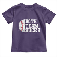Funny Baseball Toddler T Shirt Both Teams Sucks Meme
