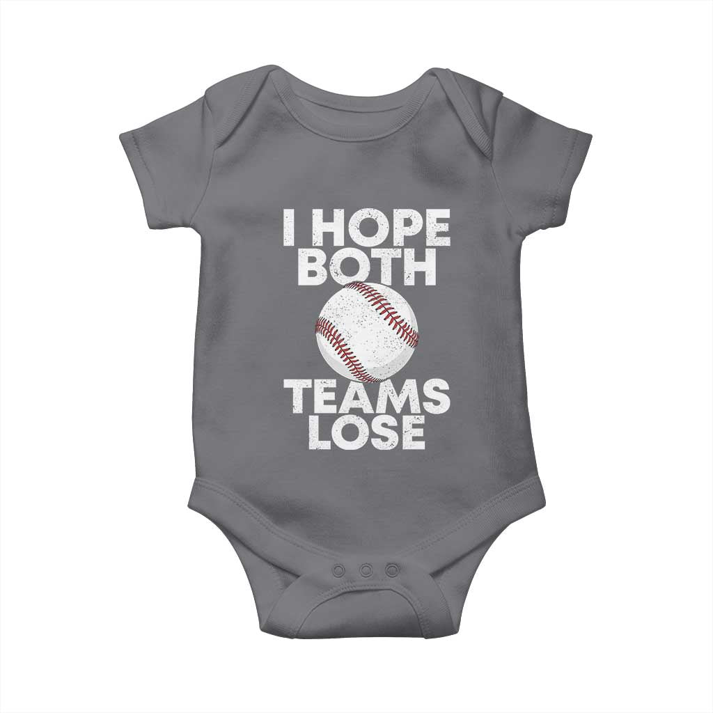 Funny Baseball Meme Baby Onesie I Just Hope Both Teams Lost