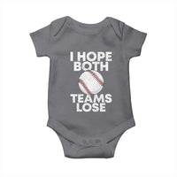Funny Baseball Meme Baby Onesie I Just Hope Both Teams Lost