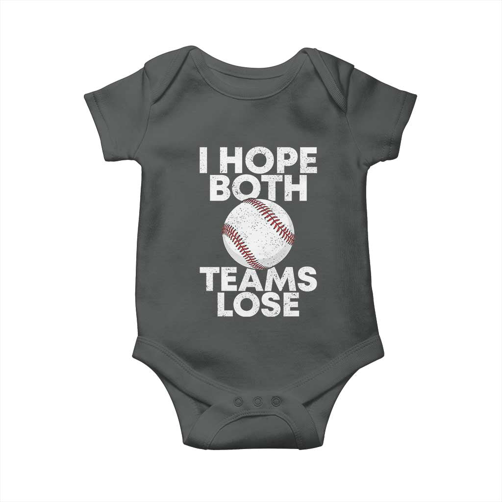 Funny Baseball Meme Baby Onesie I Just Hope Both Teams Lost