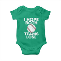 Funny Baseball Meme Baby Onesie I Just Hope Both Teams Lost