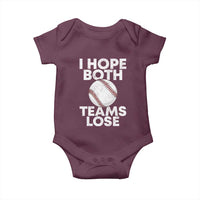 Funny Baseball Meme Baby Onesie I Just Hope Both Teams Lost