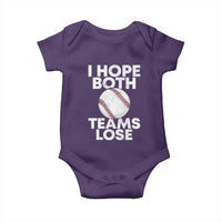 Funny Baseball Meme Baby Onesie I Just Hope Both Teams Lost