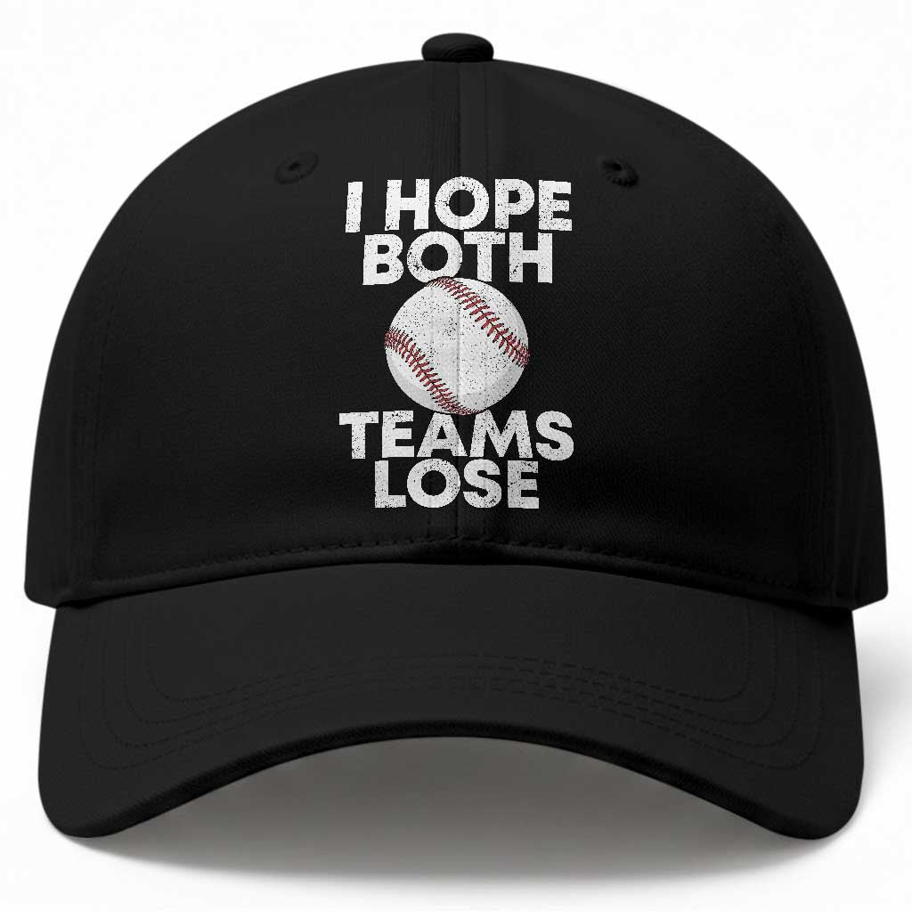 Funny Baseball Meme Baseball Cap I Just Hope Both Teams Lost