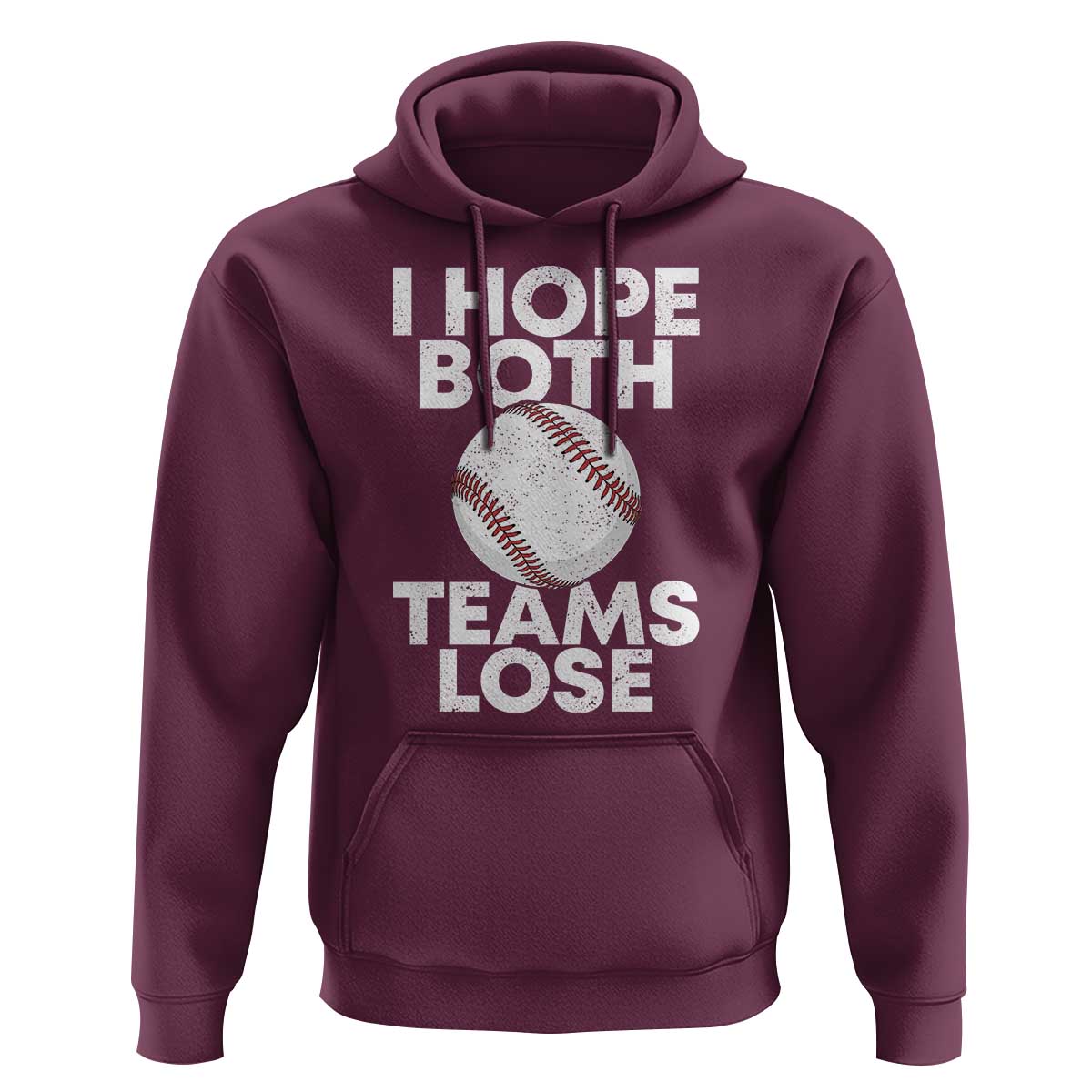 Funny Baseball Meme Hoodie I Just Hope Both Teams Lost
