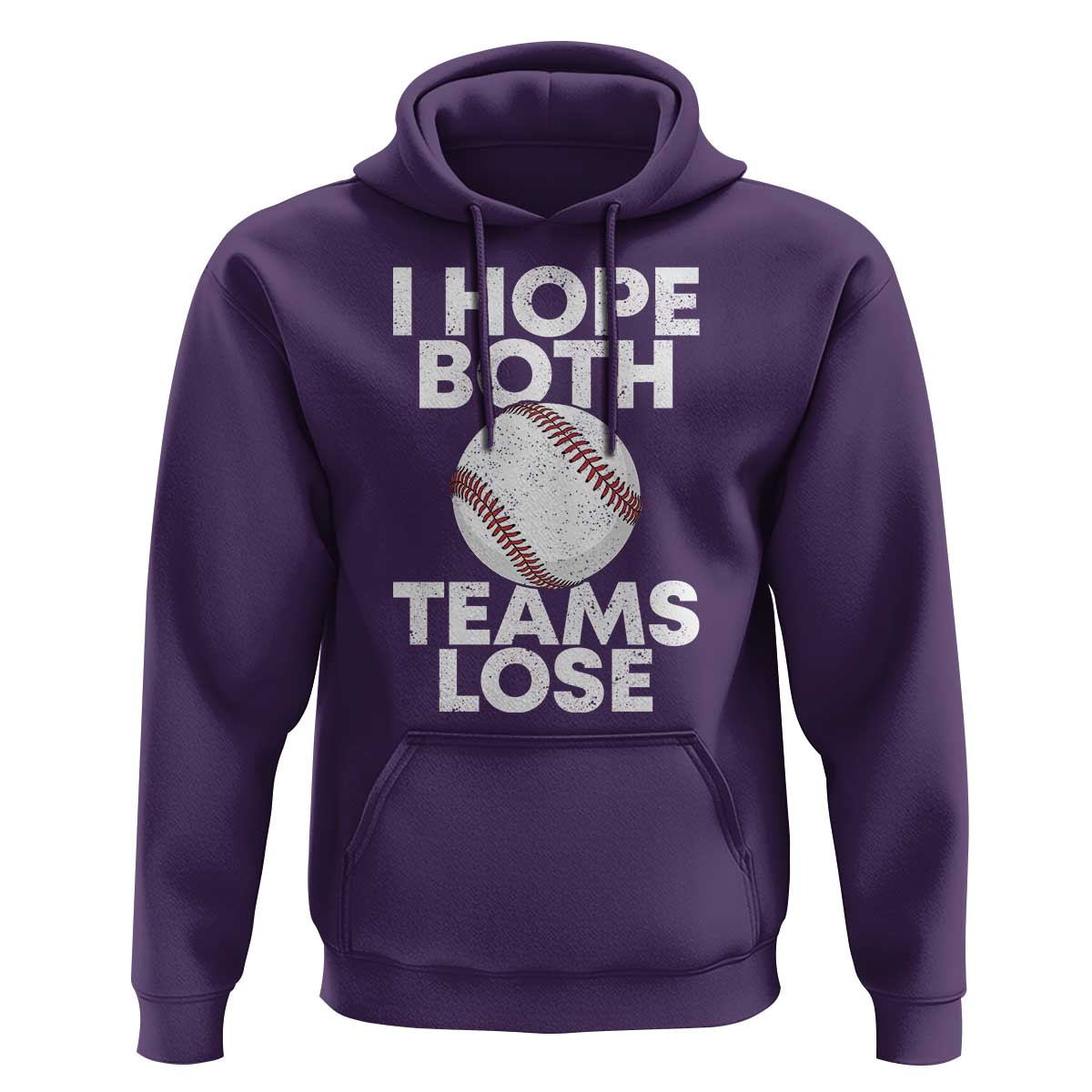 Funny Baseball Meme Hoodie I Just Hope Both Teams Lost