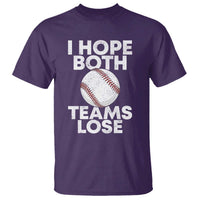 Funny Baseball Meme T Shirt I Just Hope Both Teams Lost