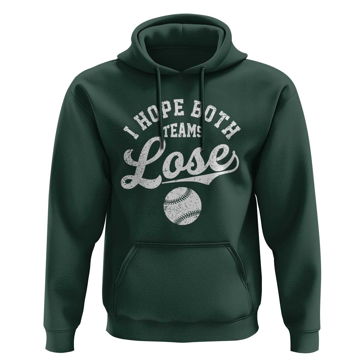 Baseball Meme Hoodie Retro I Just Hope Both Teams Lost Funny Sayings
